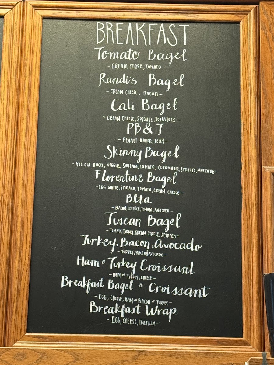 Cafe Lorel menu board