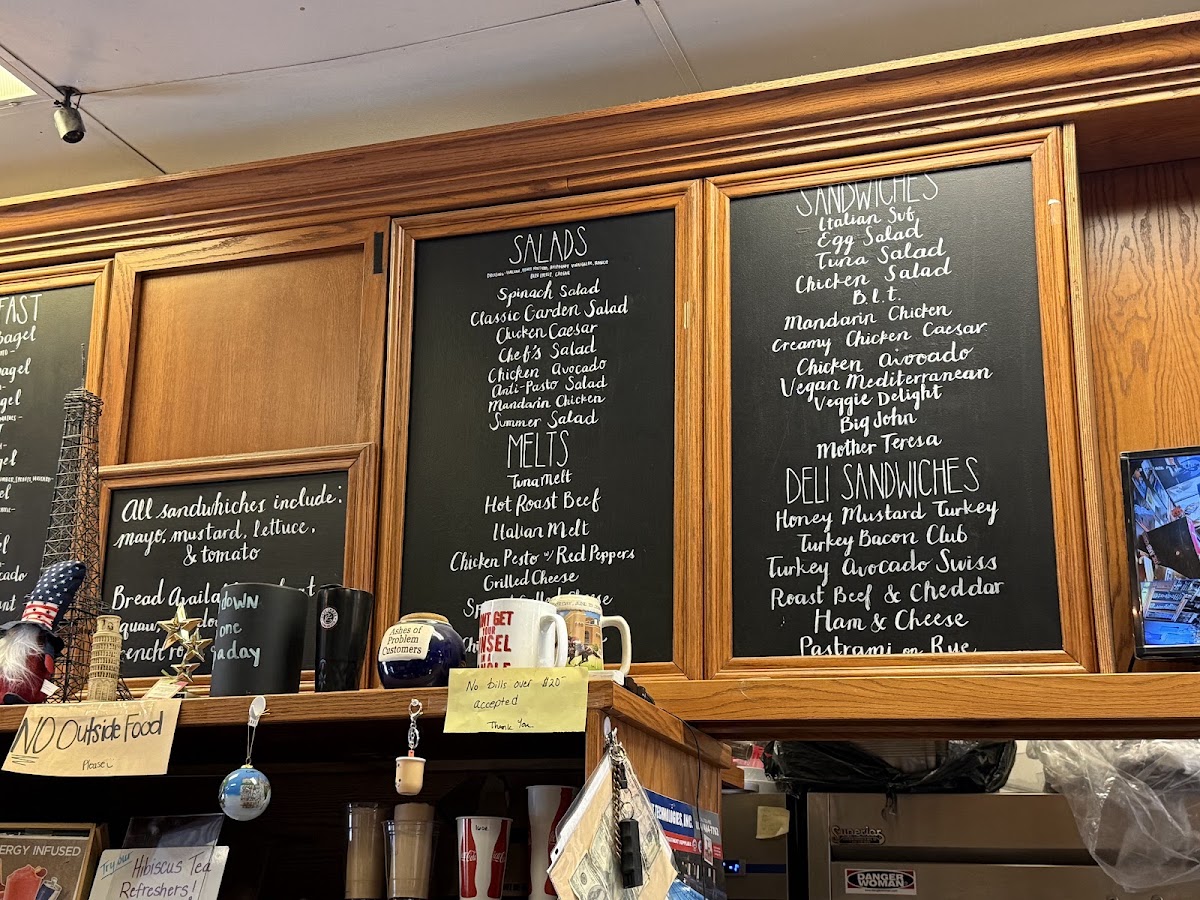 Cafe Lorel menu board