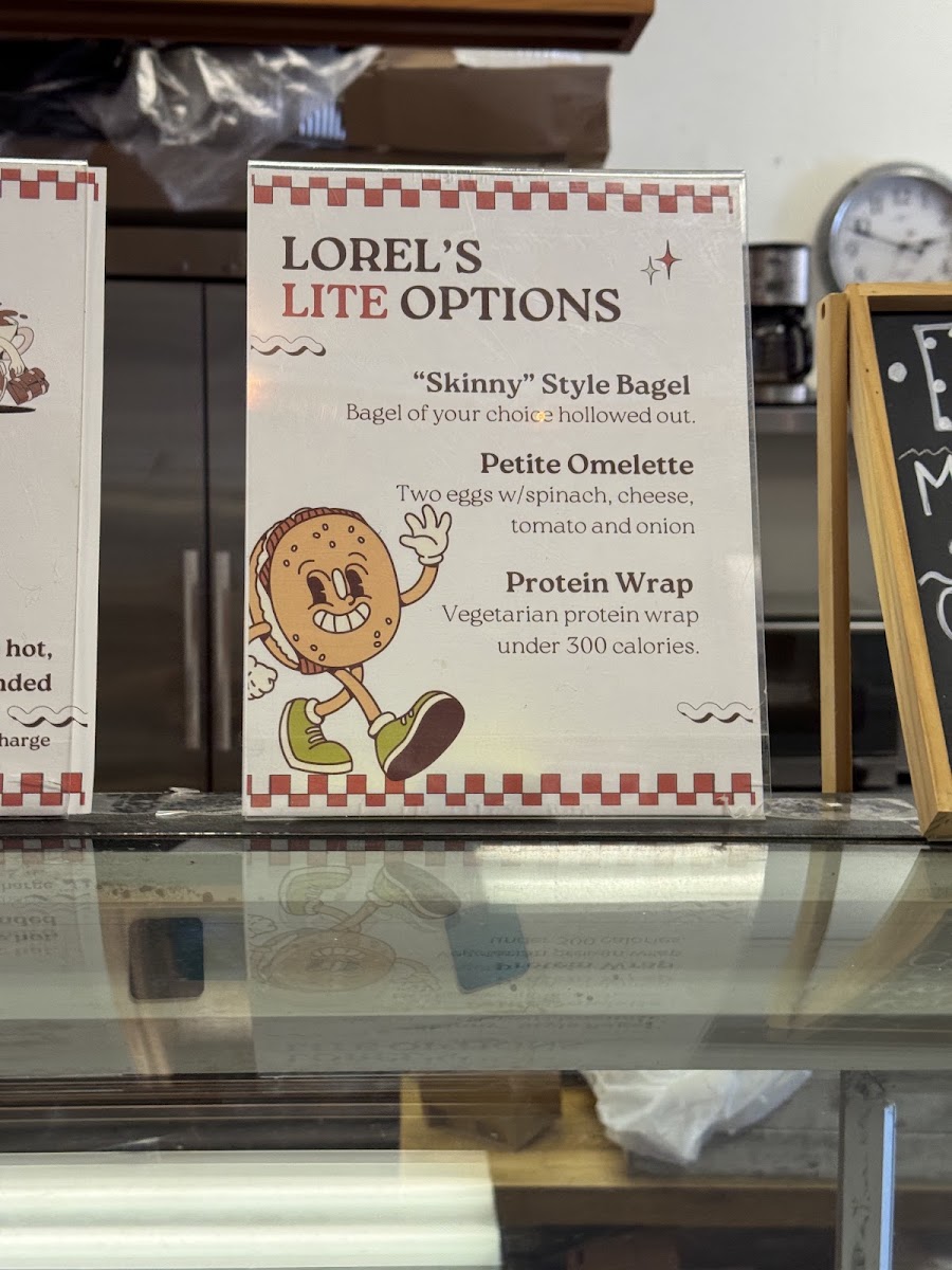 Cafe Lorel menu board
