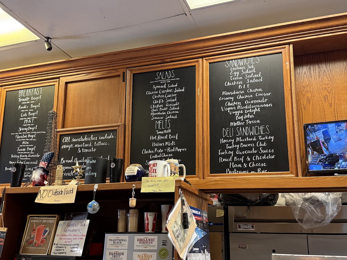 Cafe Lorel menu board