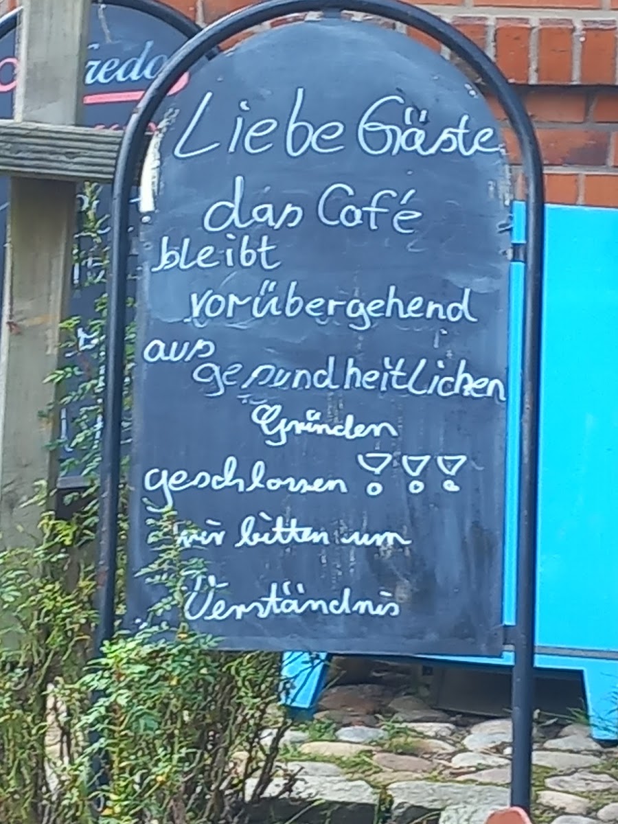 Café Restaurant Alter Sandkrug menu board