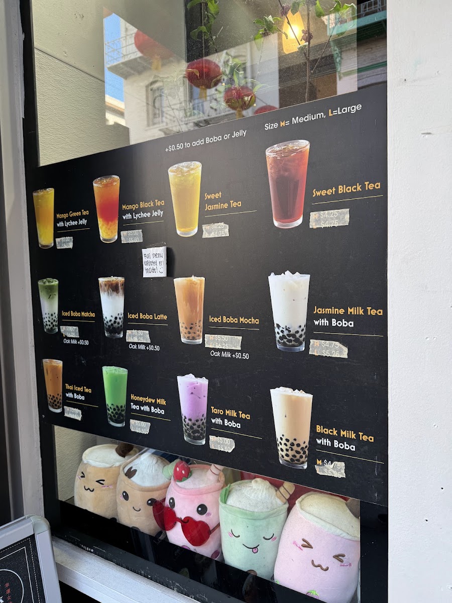 Lady Luck Cafe menu board