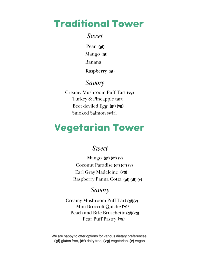 ArTeA Restaurant + Bar menu board