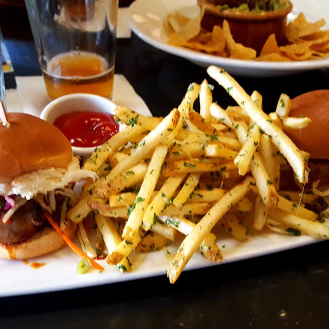 Ahi Tuna Sliders with Truffle Fries