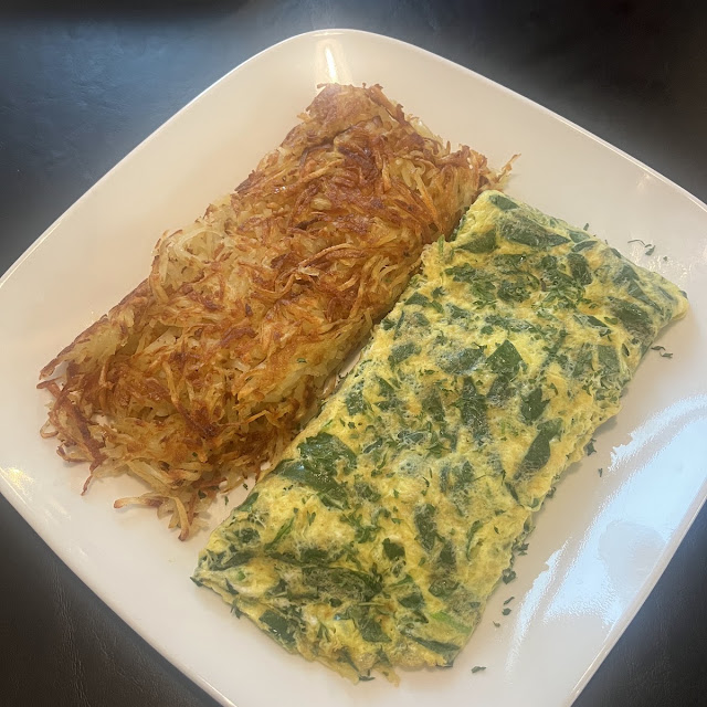 Spinach & Feta Cheese Omelette