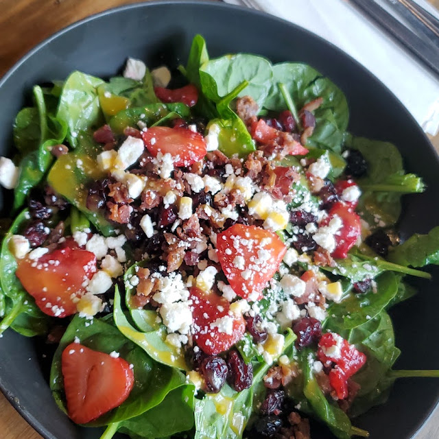 Salt Honey Spinach Salad
