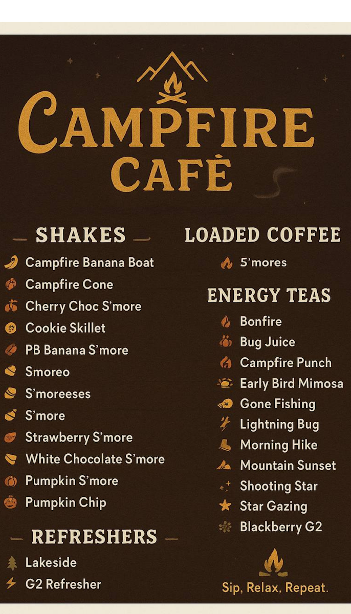 Rossford Nutrition menu board