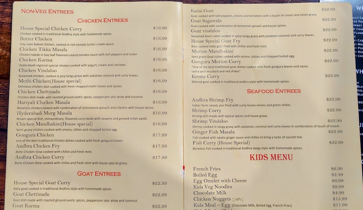 BiryaniPot menu board