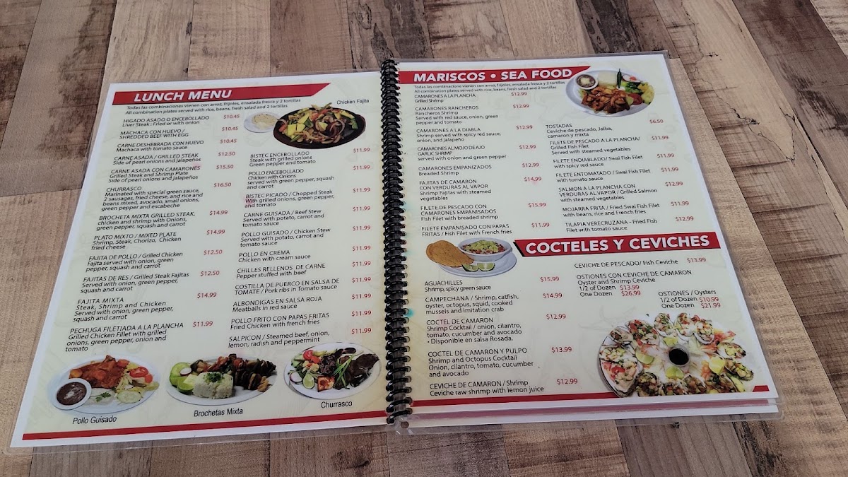 SALVIMEX110 RESTAURANT & BAR menu board
