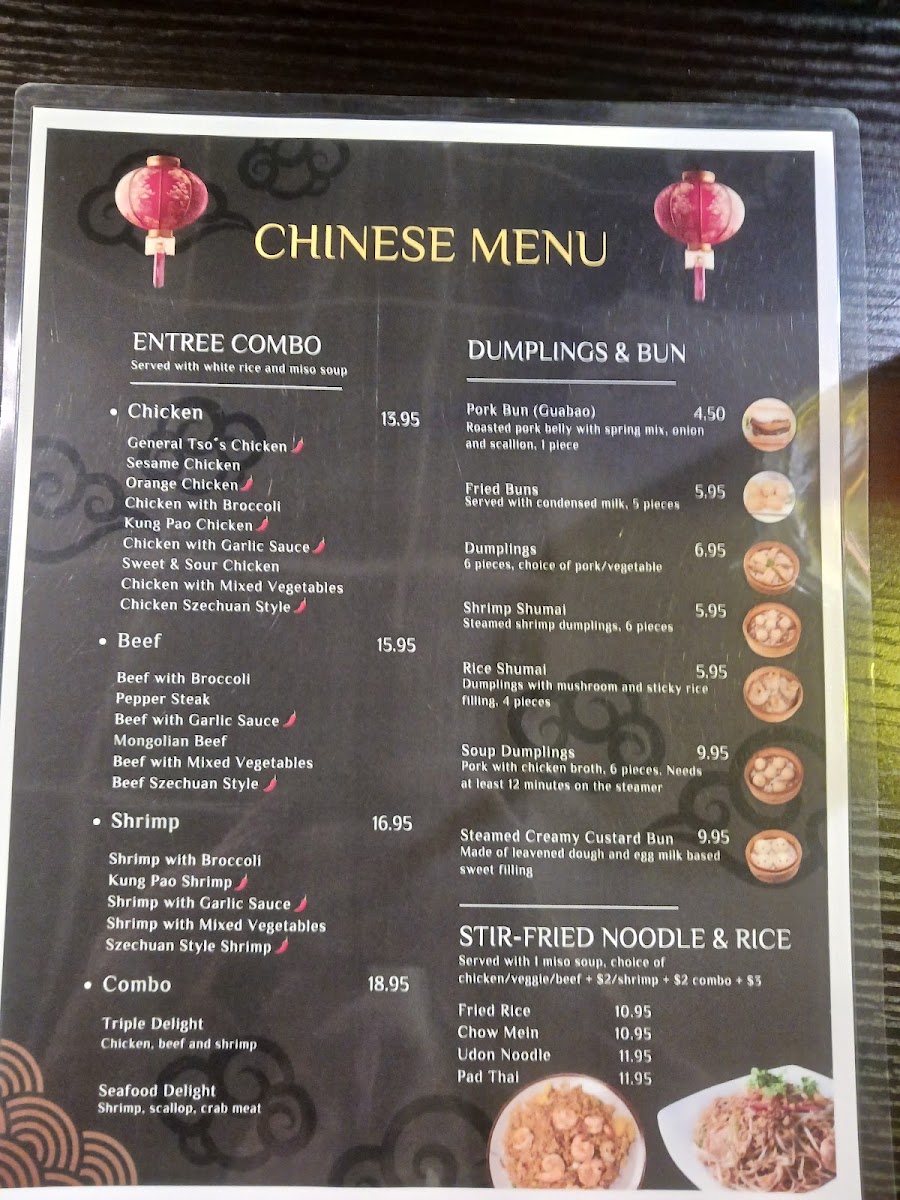 Yoshi Revolving Sushi & Noodle menu board