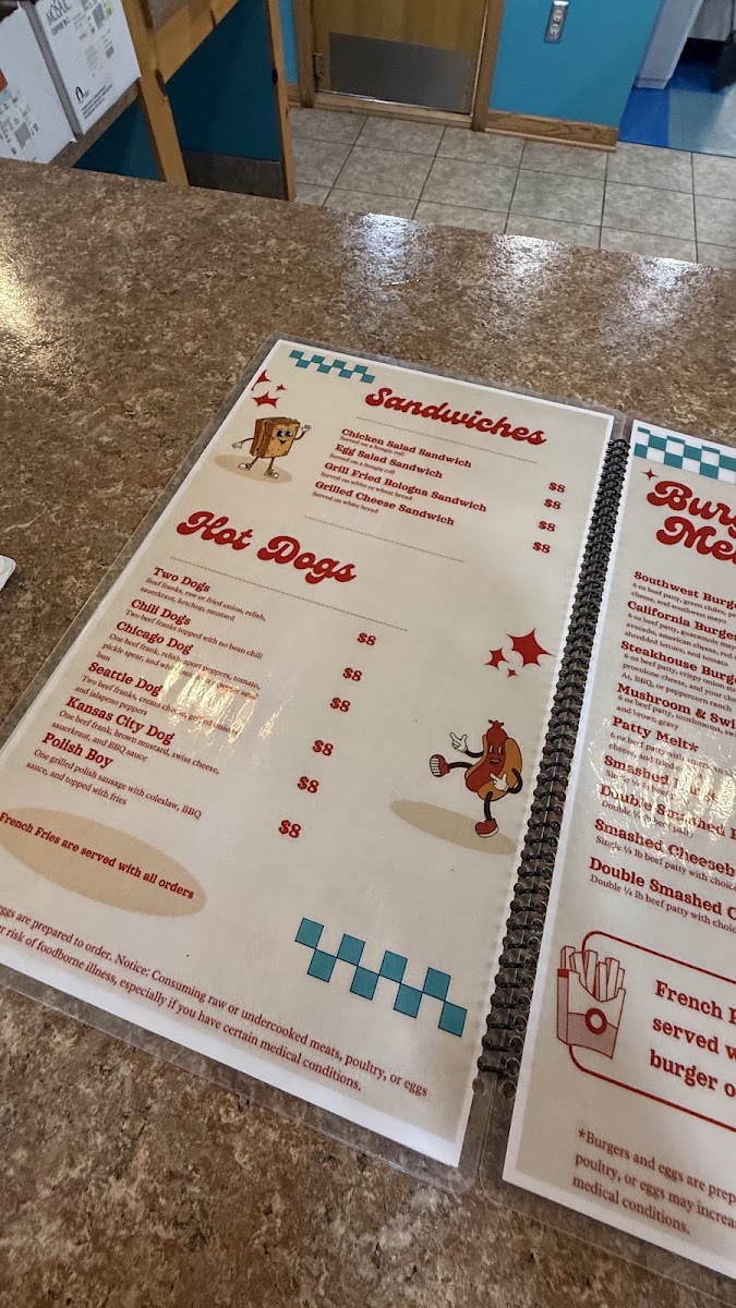 THE SPOT menu board