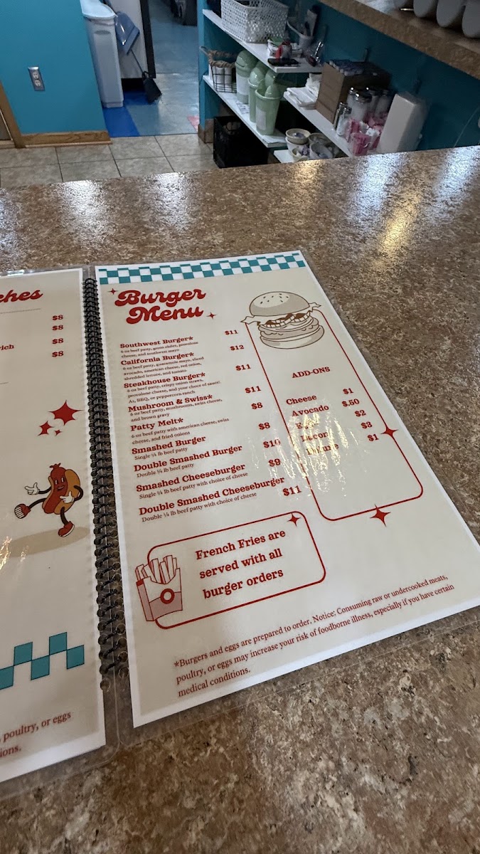 THE SPOT menu board