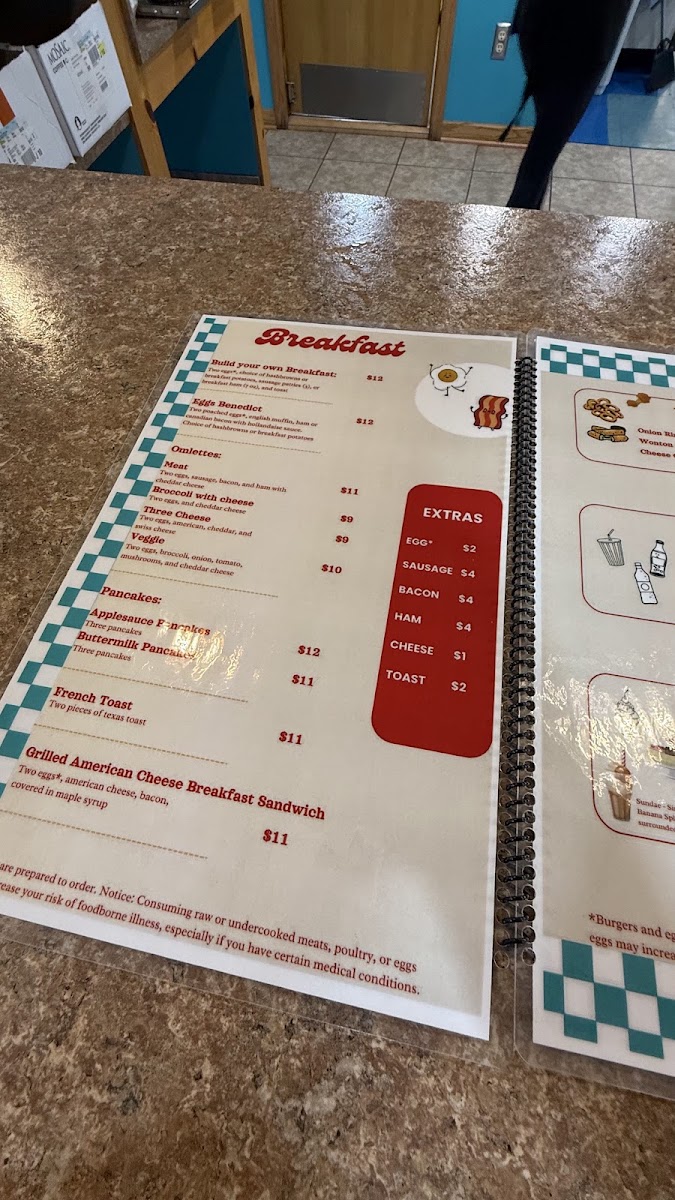 THE SPOT menu board