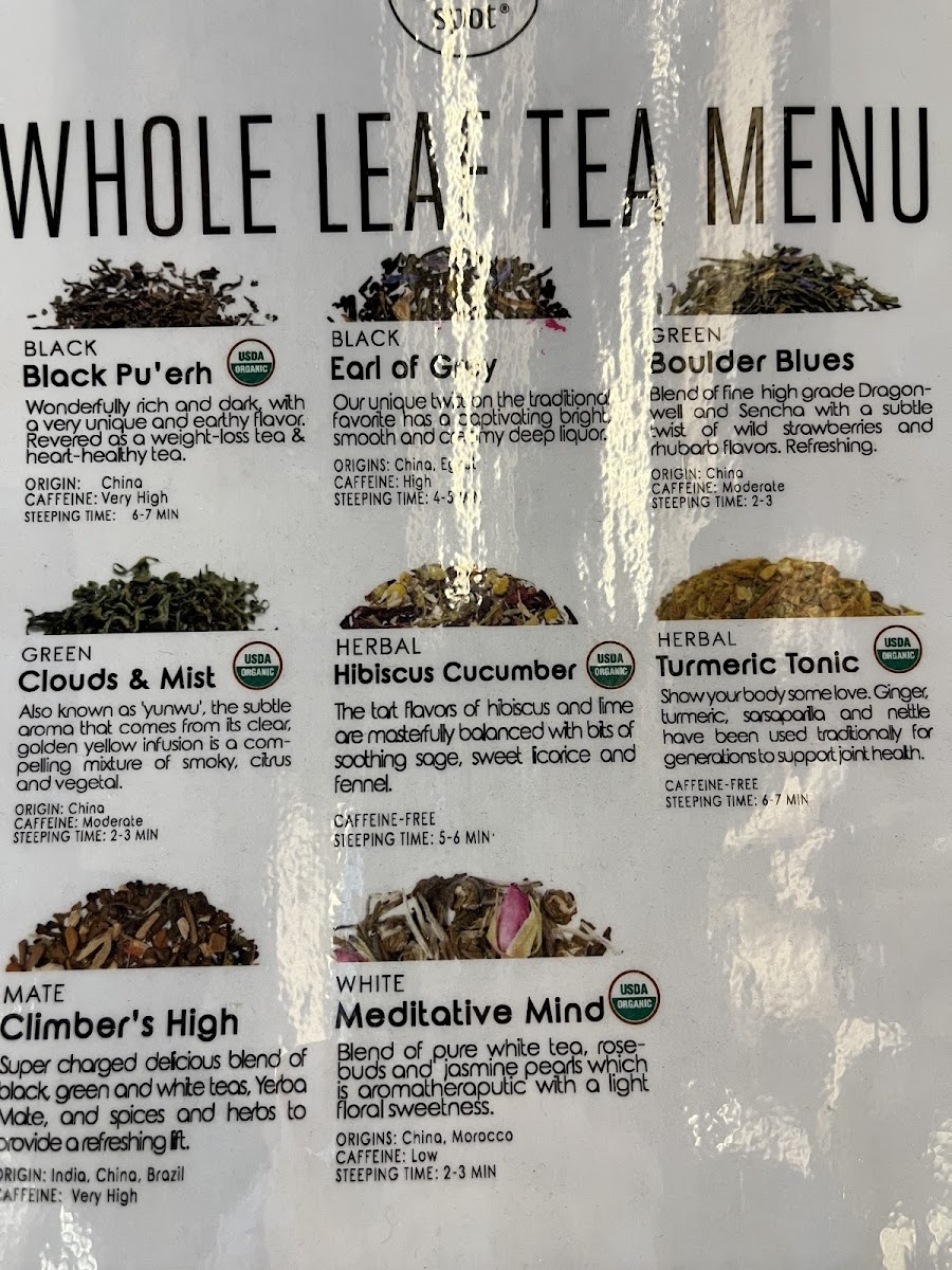 Neptune Café menu board