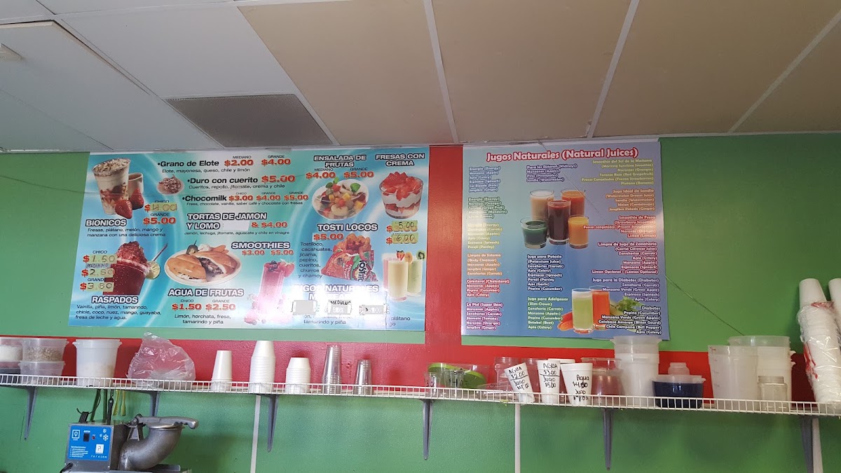 Mexican Imports menu board