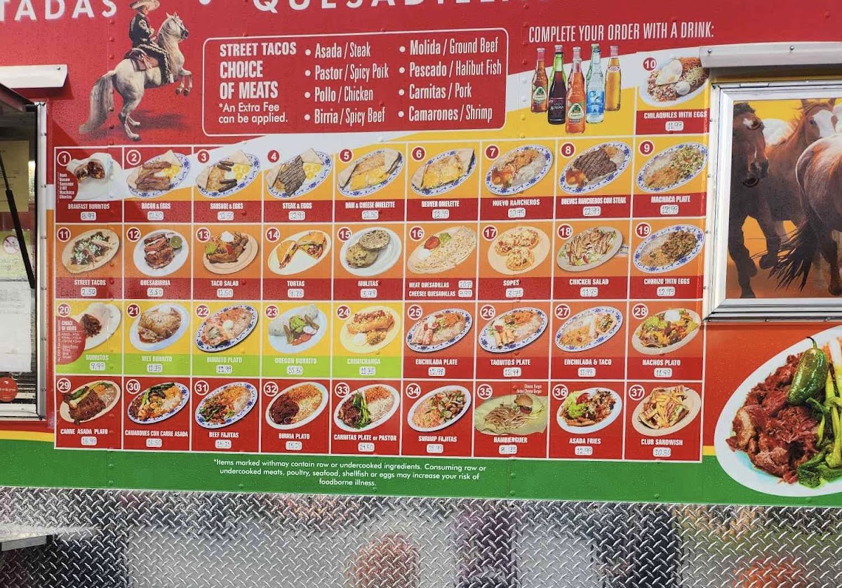 Don Cheque Taqueria menu board