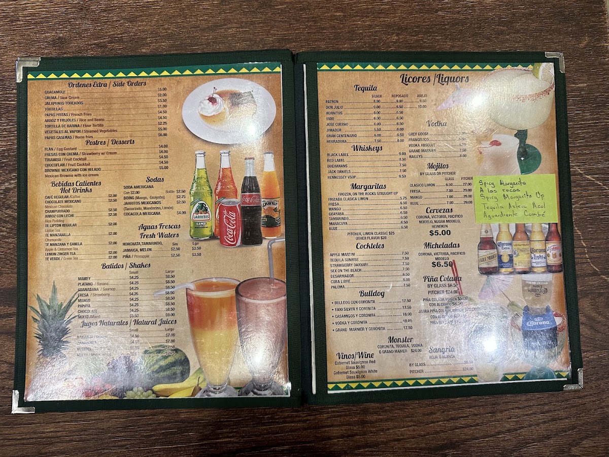 Jalapeños menu board