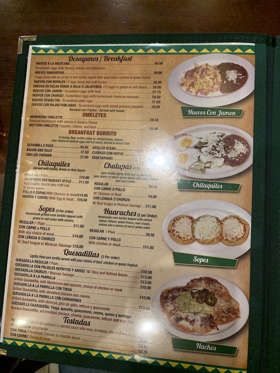 Jalapeños menu board