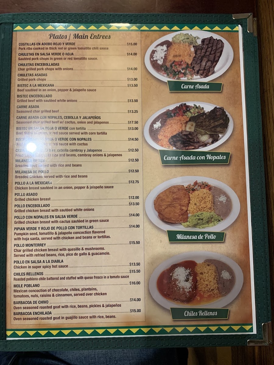 Jalapeños menu board