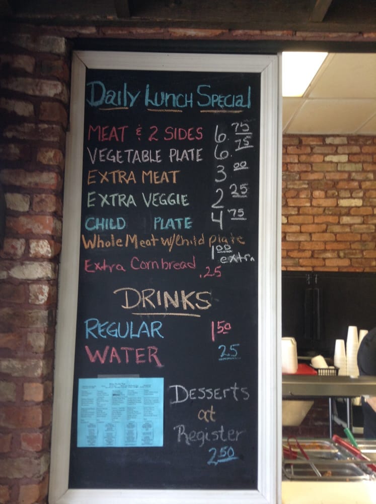 Miles To Go Too menu board