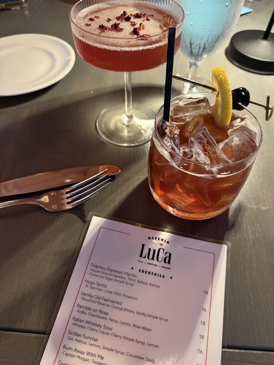Osteria LuCa menu board