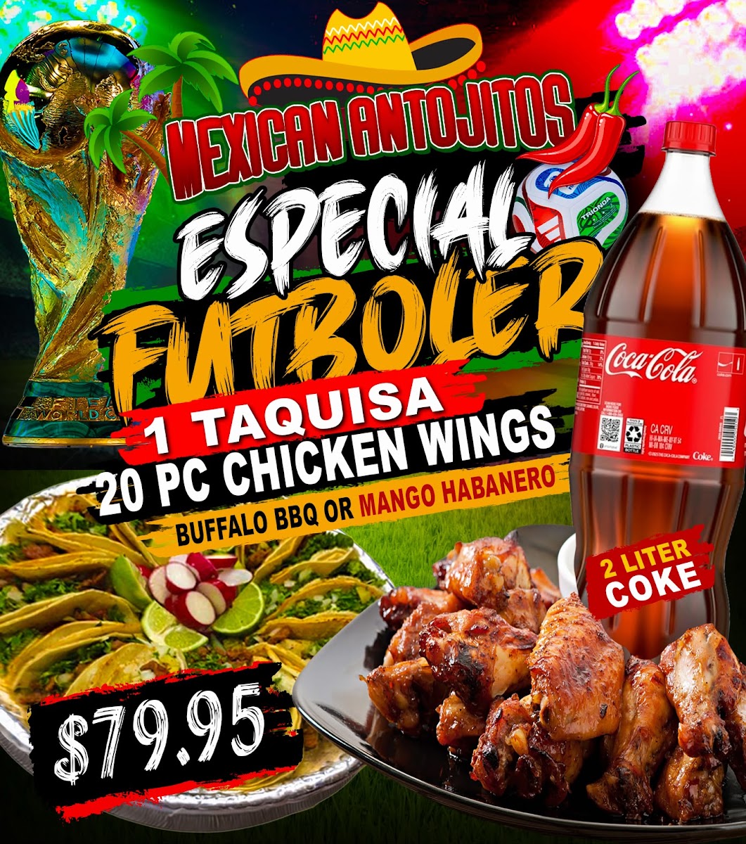 Mexican Antojitos menu board