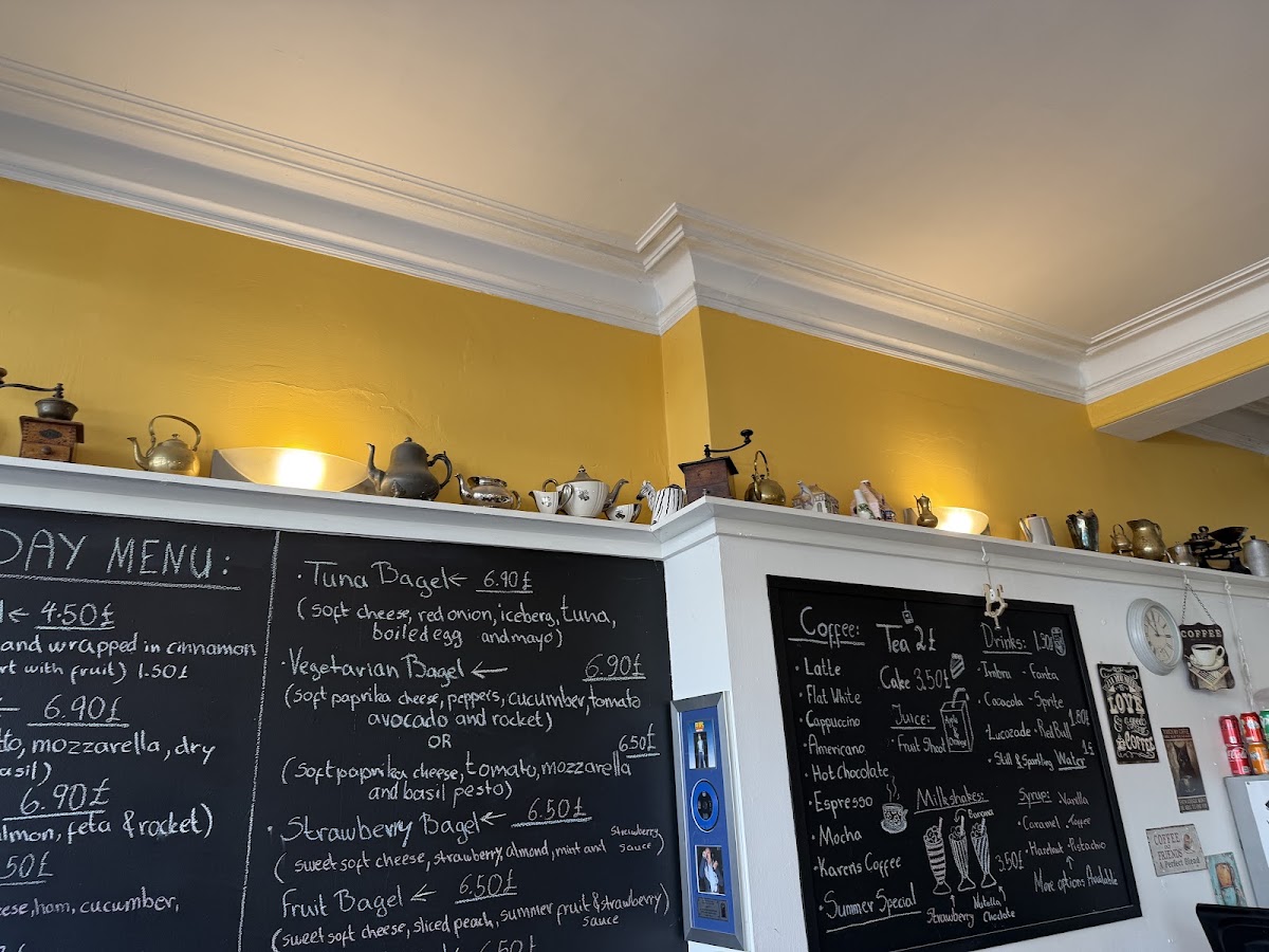 Tornado Bagel menu board