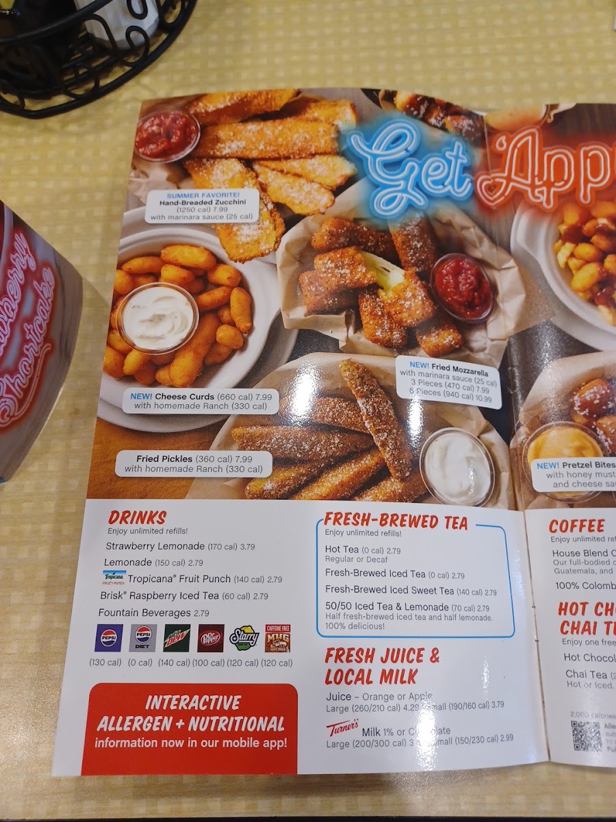 Eat'n Park menu board