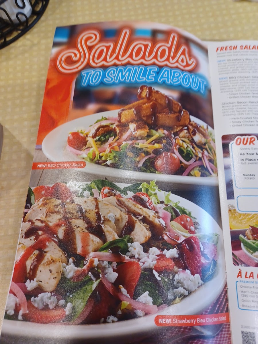 Eat'n Park menu board