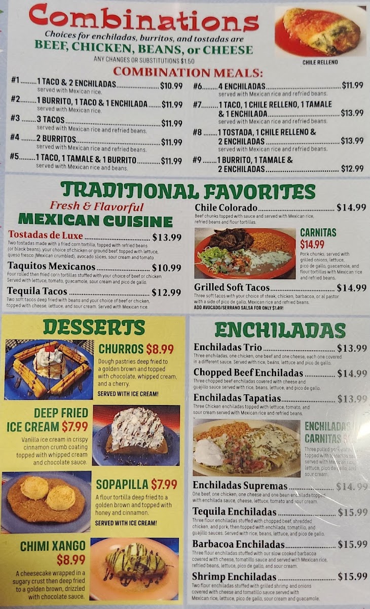 Tequila menu board