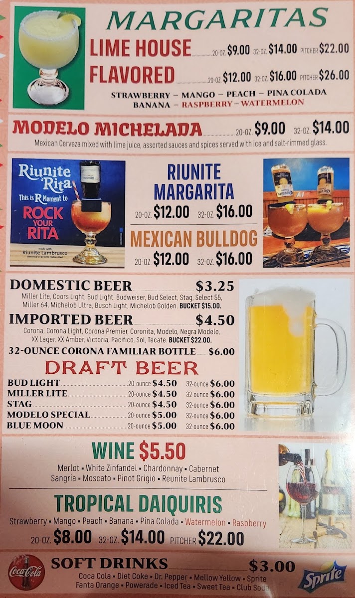 Tequila menu board