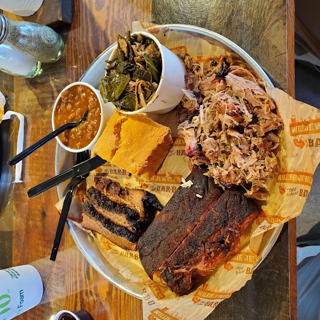 Ribs Brisket Pulled Pork Plate