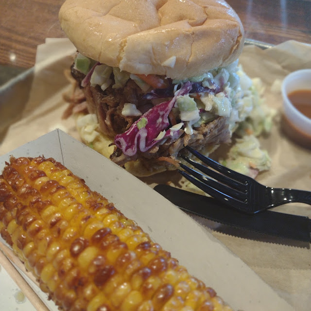 Pulled Pork Sandwich Fried Corn