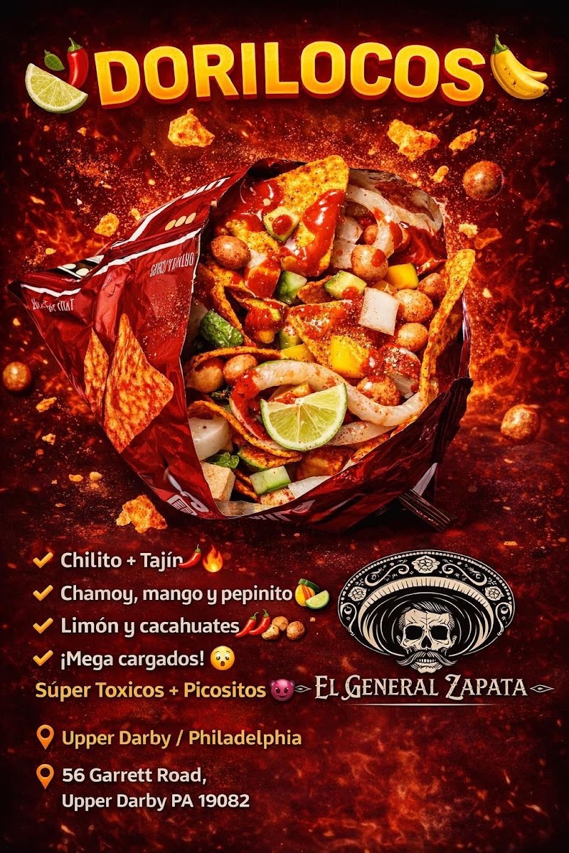 El General Zapata menu board
