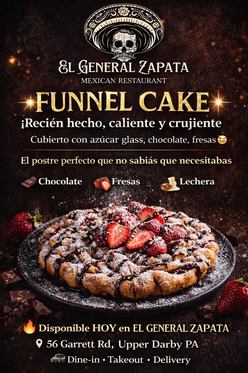 El General Zapata menu board