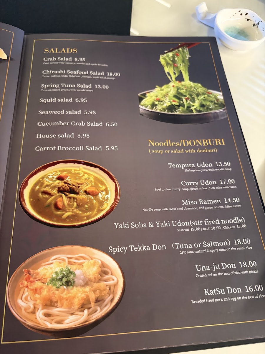Little Tokyo Madison (omakase) menu board