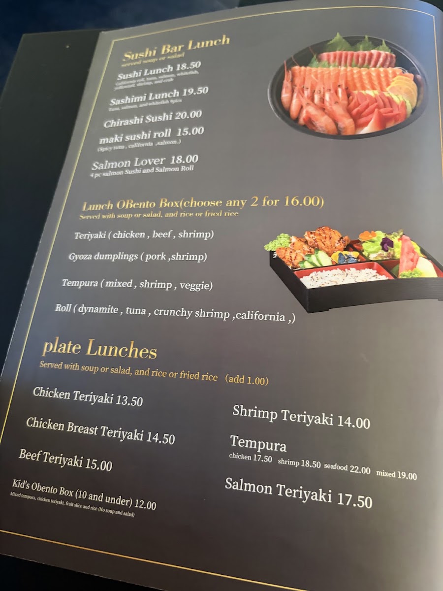 Little Tokyo Madison (omakase) menu board
