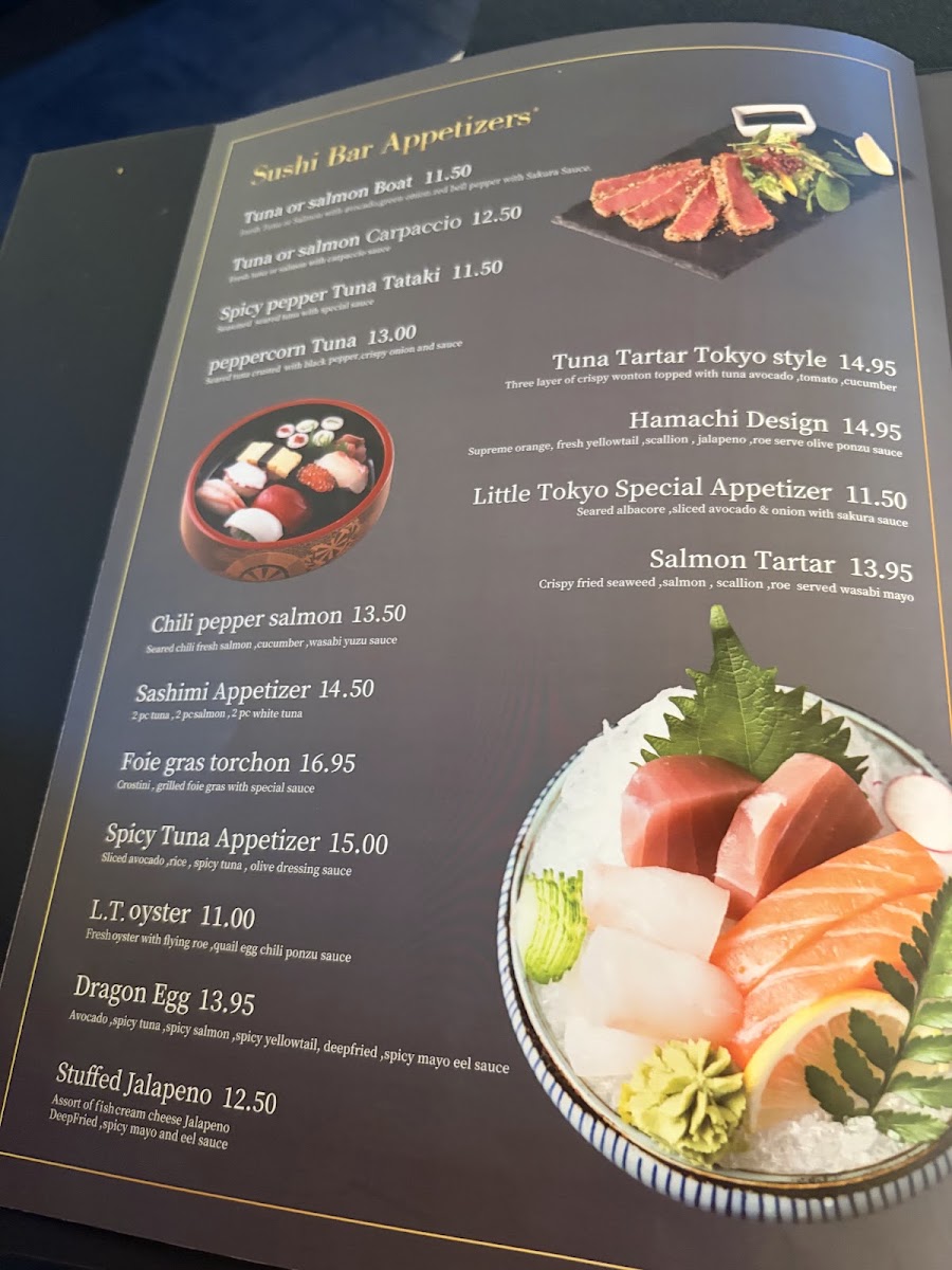 Little Tokyo Madison (omakase) menu board