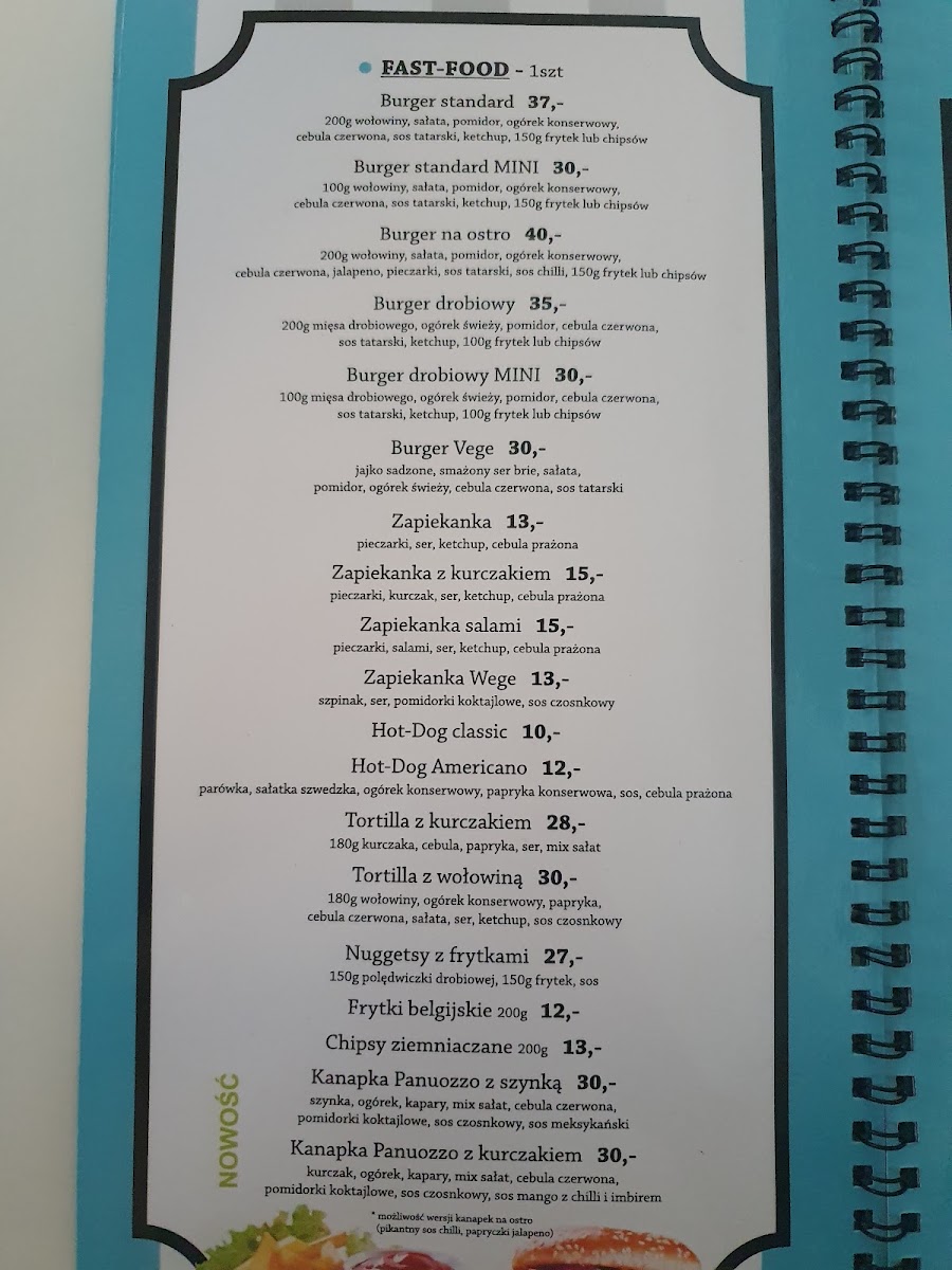 Gadka Szmatka menu board