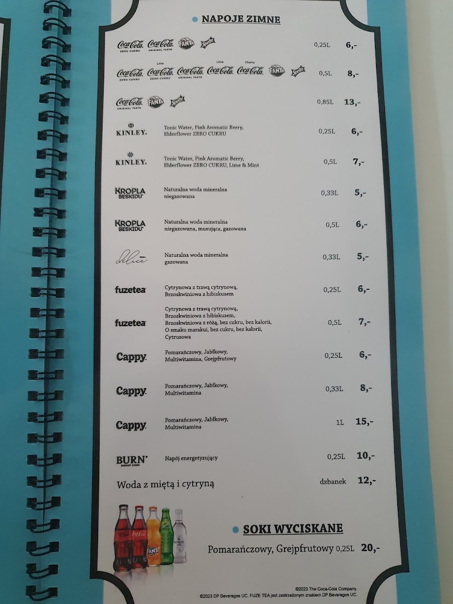 Gadka Szmatka menu board