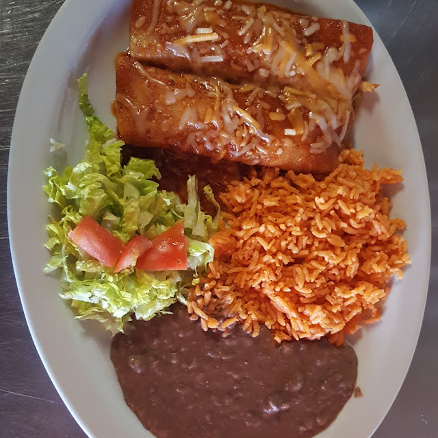 Burrito with Red Sauce and Cheese