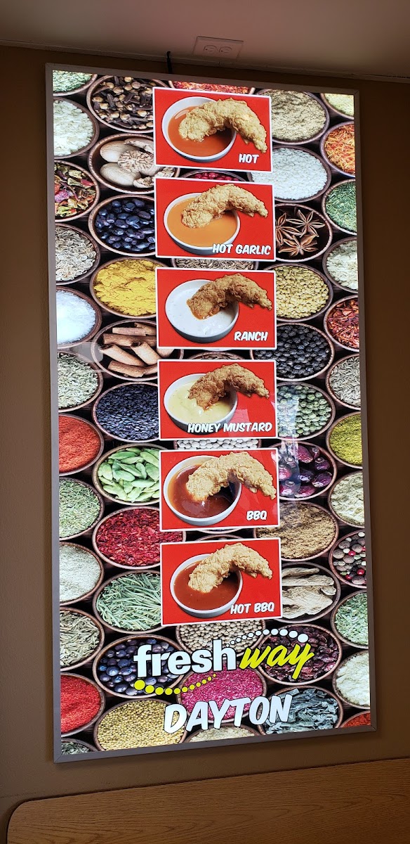 Fresh Way menu board