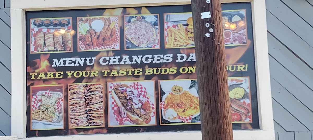 Vargas BBQ menu board