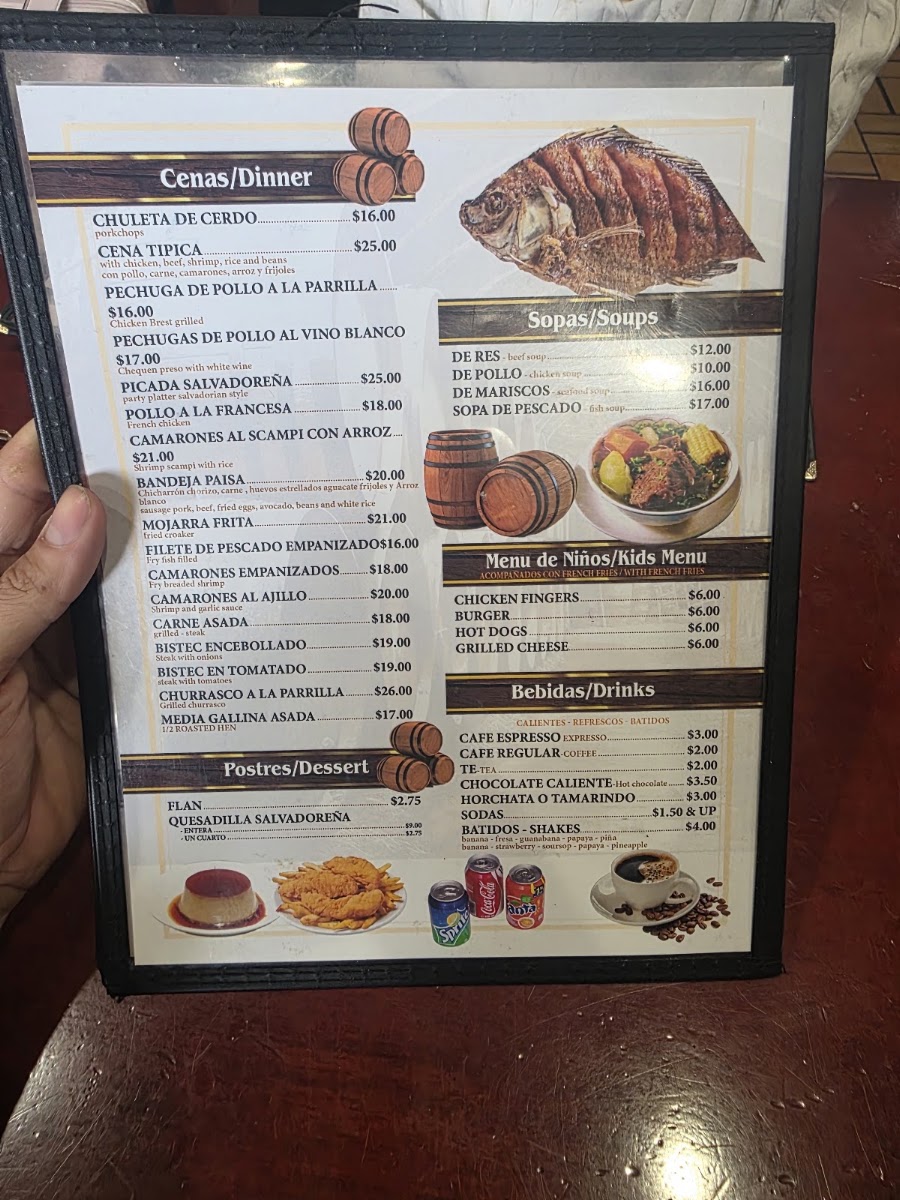 Los Barrilitos menu board