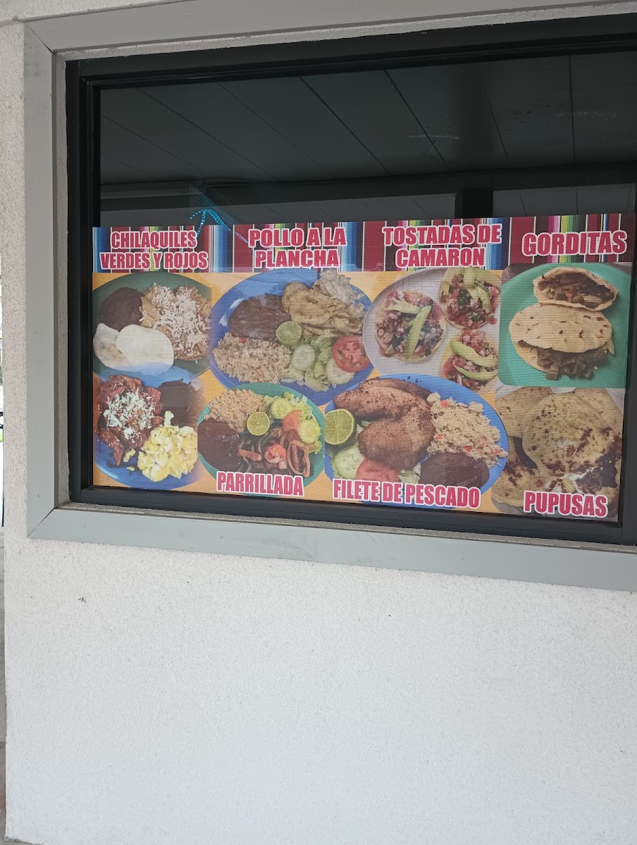La Flor De María Cocina Latina menu board