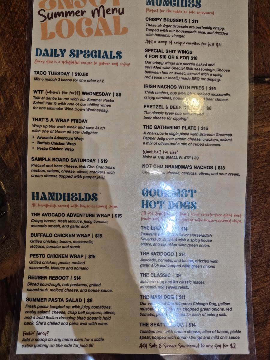 Krystyna's | Polish American Cuisine menu board