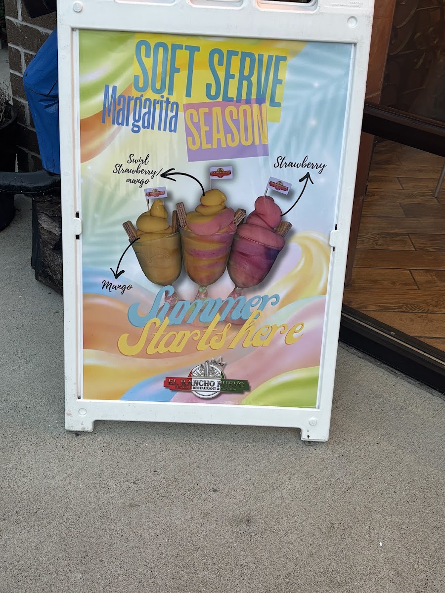 El Rancho Nuevo - Liberty Township menu board