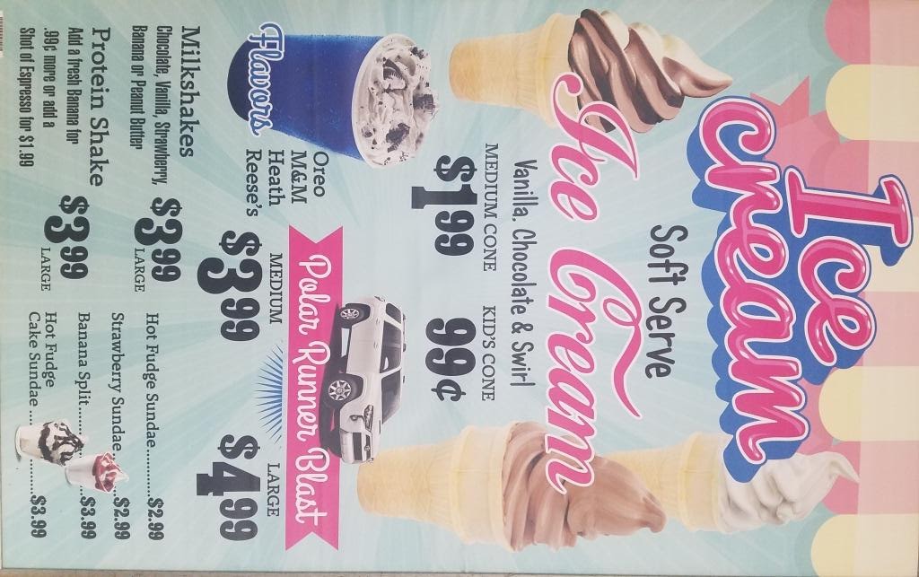 The Cafe at Swope Toyota menu board