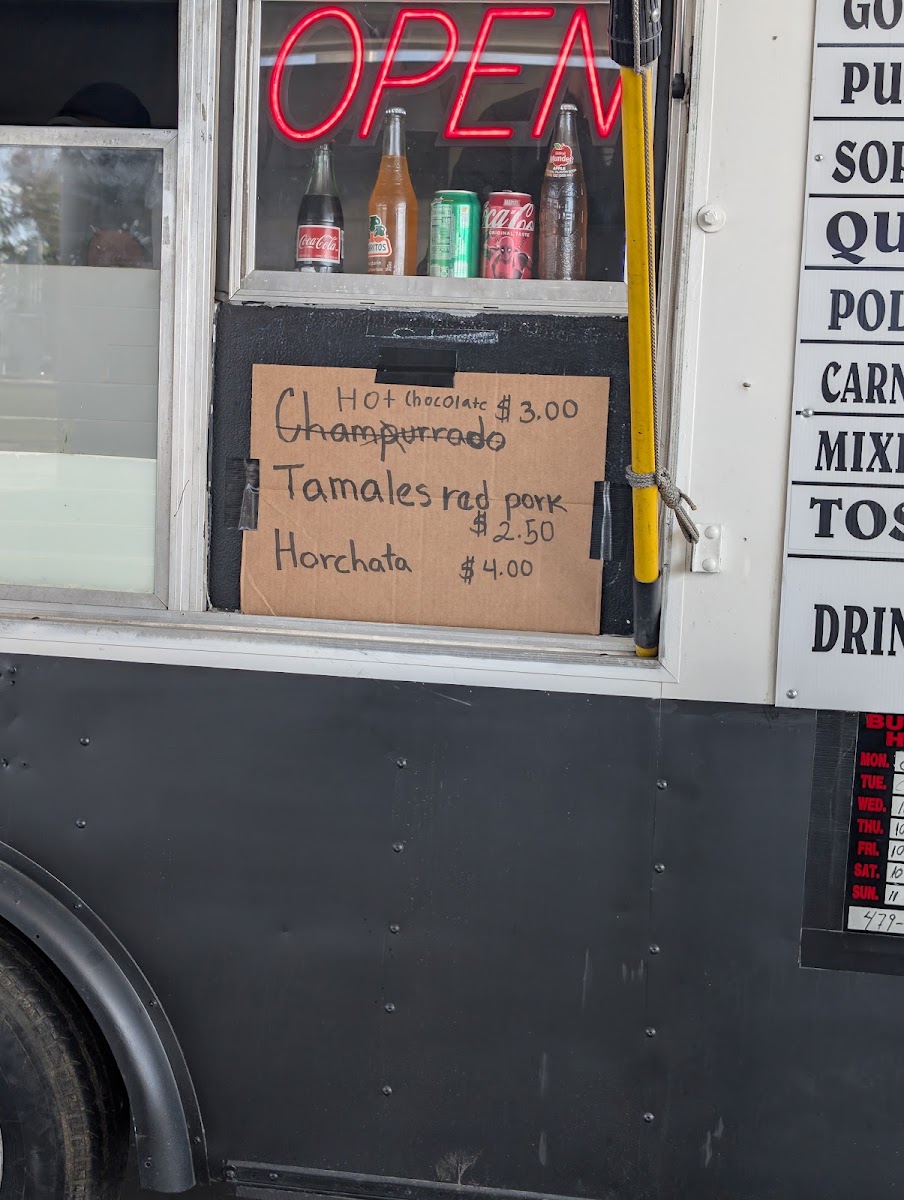 TAQUERIA EL COWBOY menu board