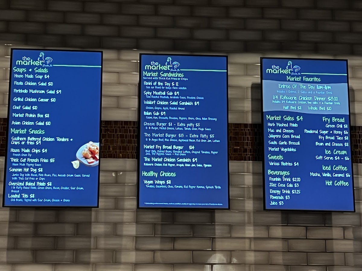 The Market menu board